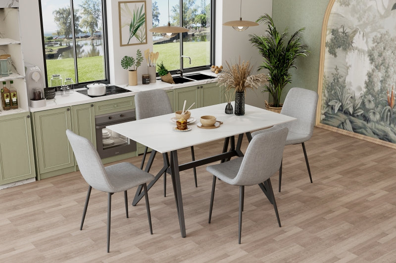 Jolie Sintered Stone Dining Table 1+4