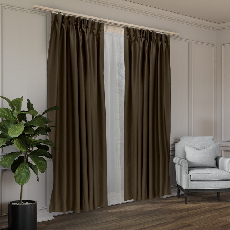 Charlotte Blackout Curtain (95% Blackout / Sheen Finish / Customisable Size)