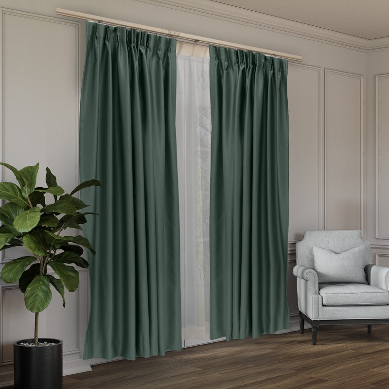 Charlotte Blackout Curtain (95% Blackout / Sheen Finish / Customisable Size)