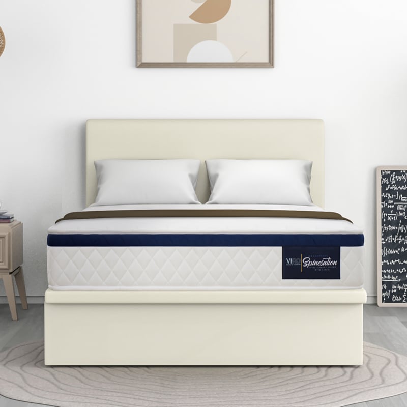 Spinesation 8” Bonnell Spring Mattress + Alpha Storage Bed (Package)