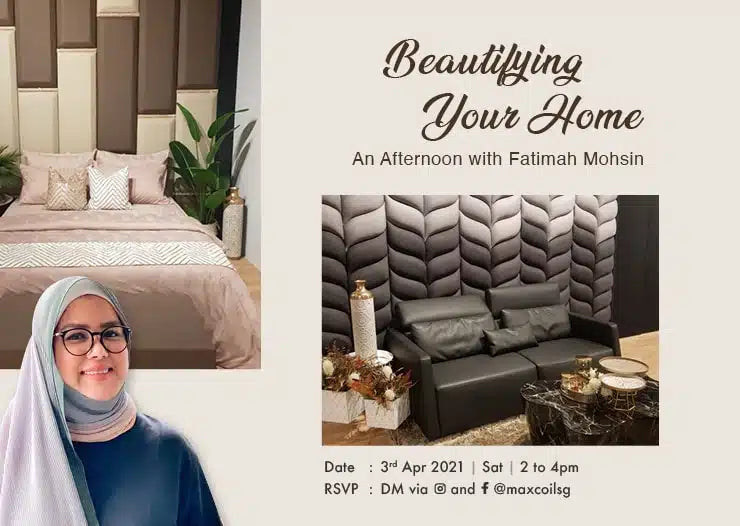 Beautifying Your Home – An Afternoon with Fatimah Mohsin - Mattress International