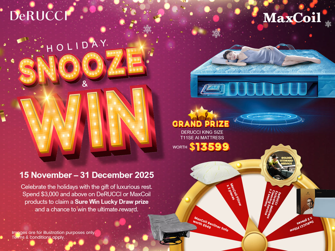 DeRUCCI x MaxCoil Snooze & Win Lucky Draw
