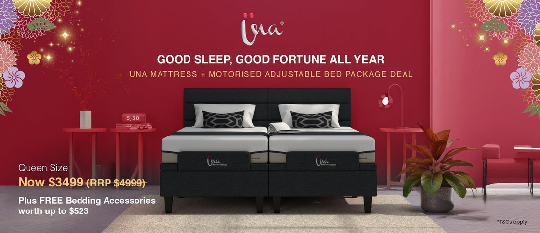 Good Sleep, Good Fortune: Una Mattress + Motorised Adjustable Bed Package Deal