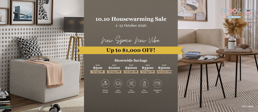 mooZzz 10.10 Housewarming Sale: New Space. New Vibe. 🏡