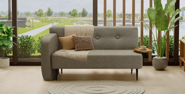 Zavier 2 Seater Sofa with Side Table