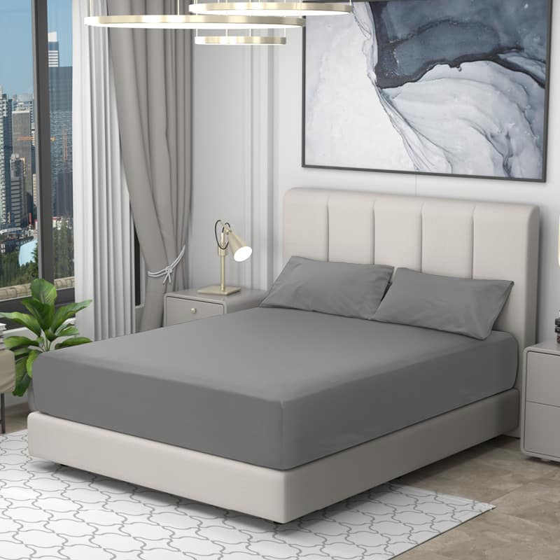 Blooms Cotton Sateen Fitted Bedsheet Set