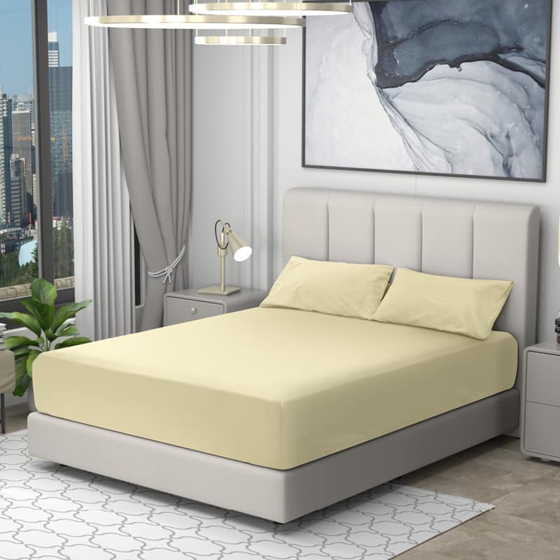 Blooms Cotton Sateen Fitted Bedsheet Set