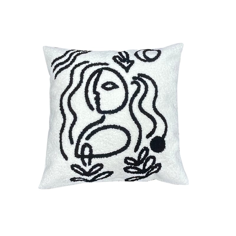 Ebony & Ivory Cushion Cover (450 x 450mm)