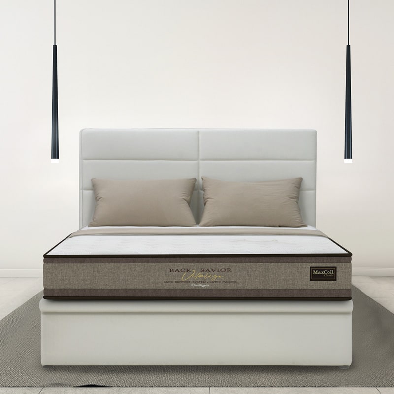 Classic Back Savior Vitalize 9″ Bonnell Spring Mattress + Ezra Storage Bed Frame (Package)