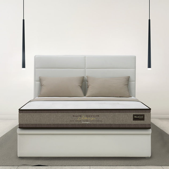 Classic Back Savior Vitalize 9″ Bonnell Spring Mattress + Ezra Storage Bed Frame (Package)
