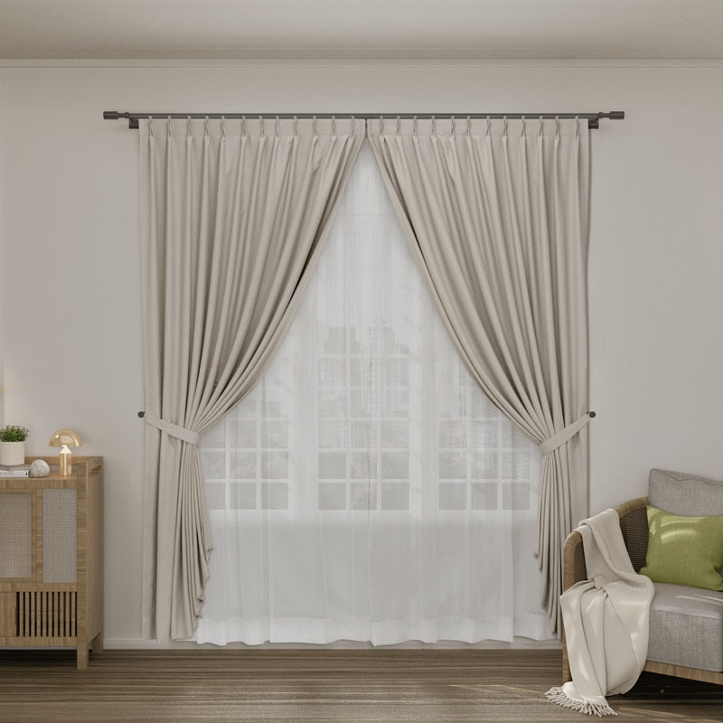 Charlene Blackout Curtain (99% Blackout / Matte Finish / Customisable Size)
