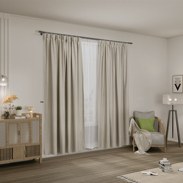 Charlene Blackout Curtain (99% Blackout / Matte Finish / Customisable Size)