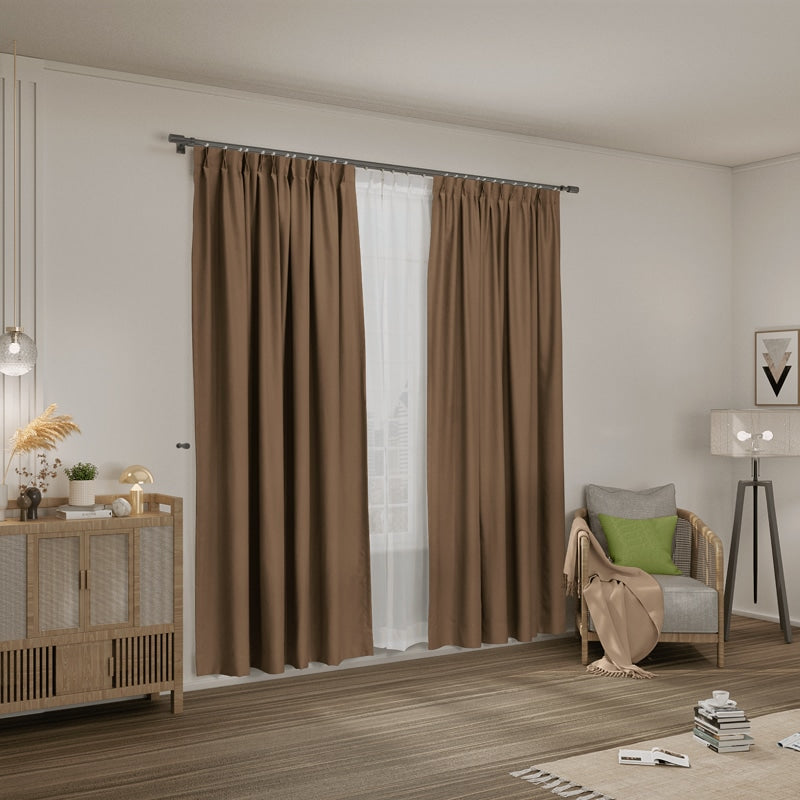 Charlene Blackout Curtain (99% Blackout / Matte Finish / Customisable Size)