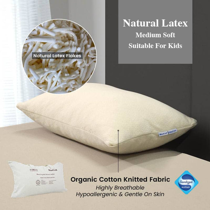 Organic Cotton Natural Latex Flakes Pillow (Kid)