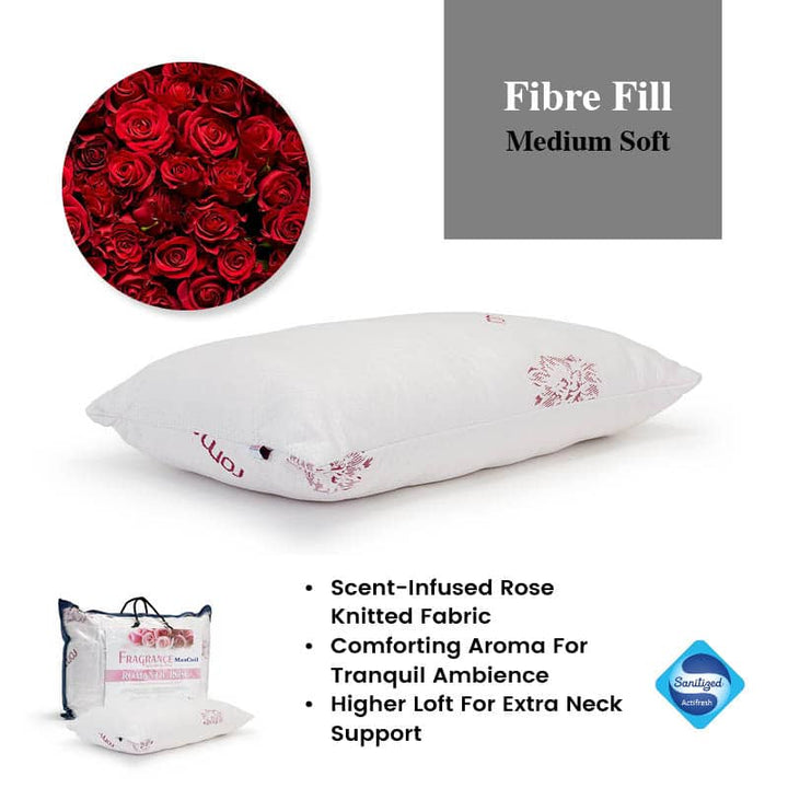 Romantic Rose Fragrance Fibre Fill Pillow