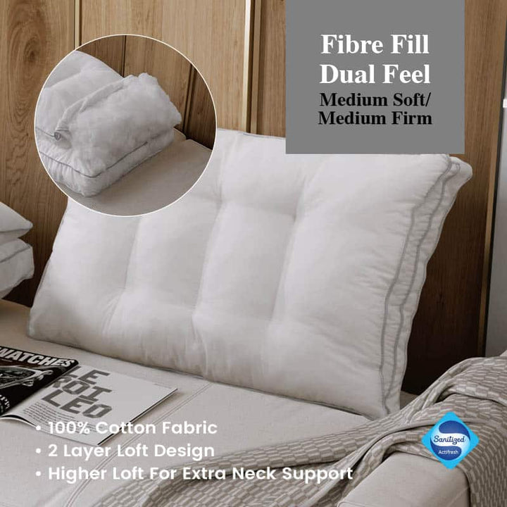 Astoria Dual Feel Fibre Fill Loft Pillow