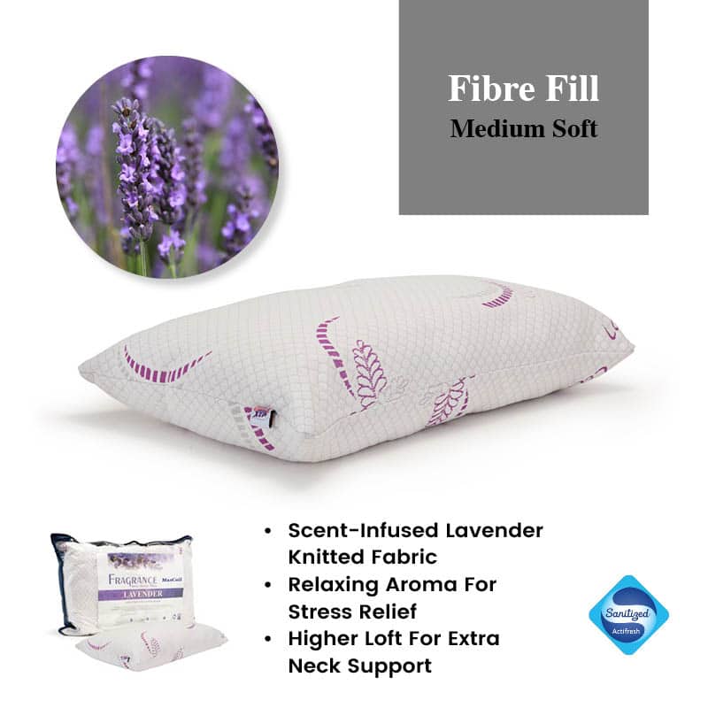 Lavender Fragrance Fibre Fill Pillow
