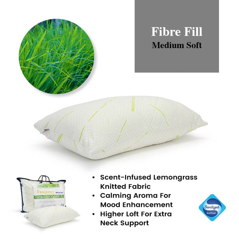 Lemongrass Fragrance Fibre Fill Pillow