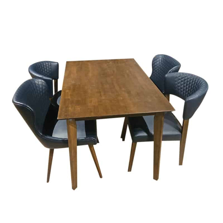 Mason Table + Emma and Evelyn Dining Chairs 1 + 4 Dining Set (Display Set)