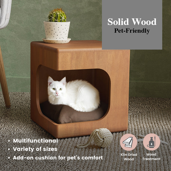 Cubby Wood Side Table / Pet House (2 Sizes)