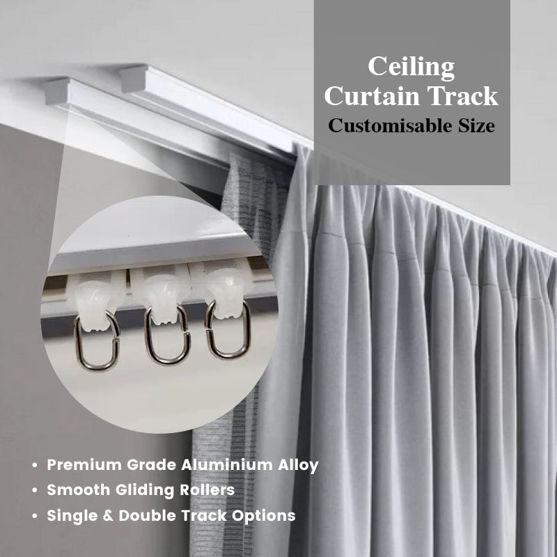 Ceiling Curtain Track Set (Customisable)