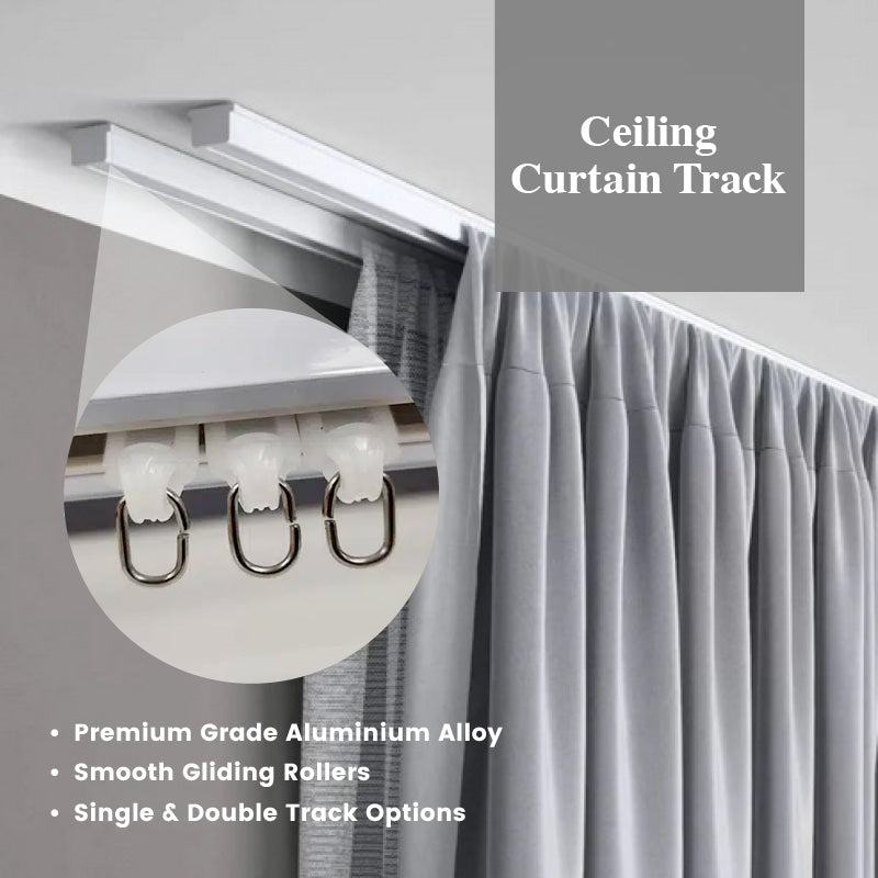 Ceiling Curtain Track Set