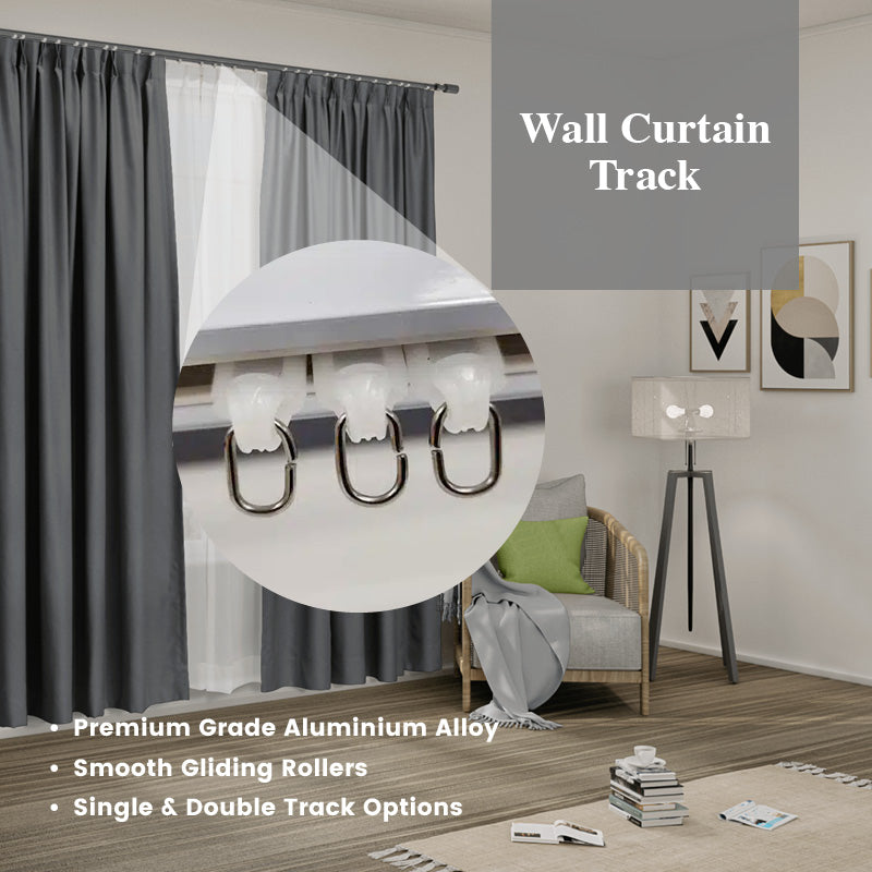 Wall Curtain Track Set
