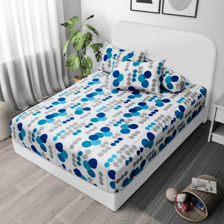 Dream World Cotton Blend Fitted Bedsheet Set