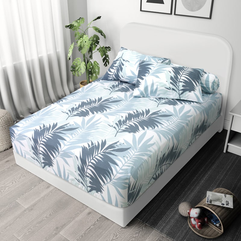 Dream World Cotton Blend Fitted Bedsheet Set