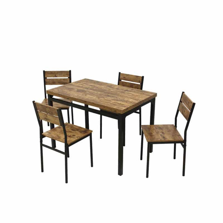 Damon Table + Chairs (1 + 4 Dining Set)