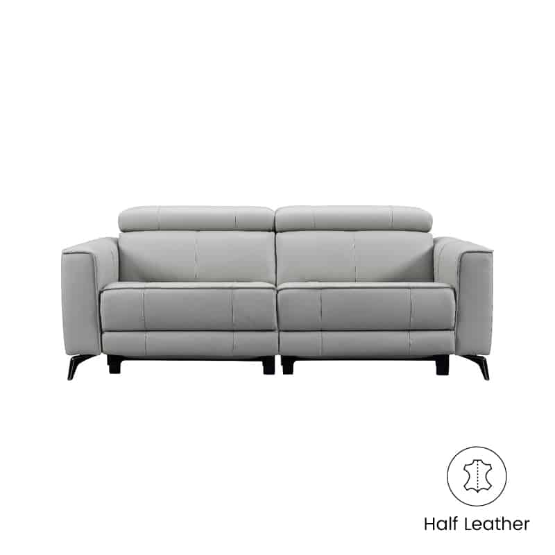 Daphne 3 Seater Recliner Sofa (Half Leather)