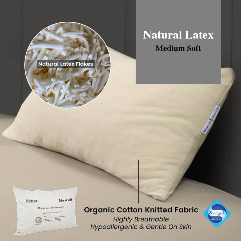 Organic Cotton Natural Latex Flakes Pillow