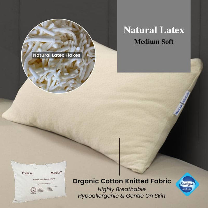 Organic Cotton Natural Latex Flakes Pillow