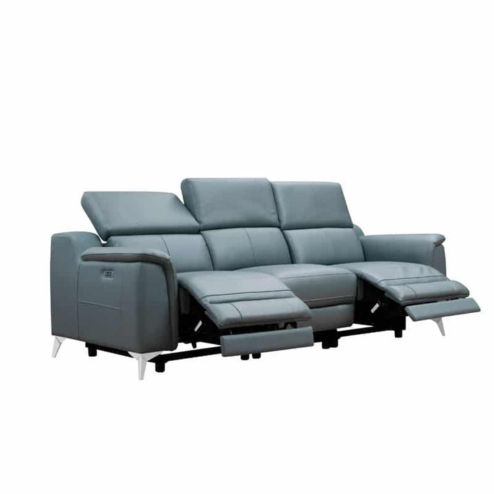 Erica 3 Seater Recliner Sofa (Half Leather)