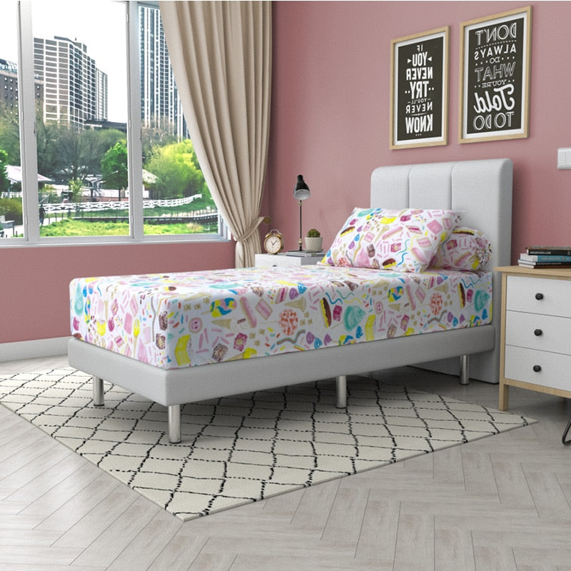 Fantasy World Cotton Fitted Bedsheet Set