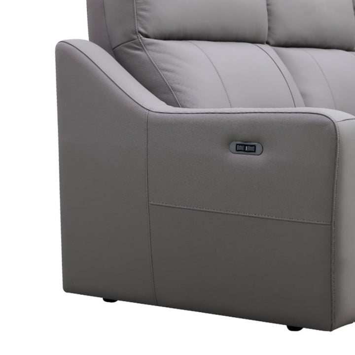 Florine 3 Seater Recliner Sofa (Half Leather)