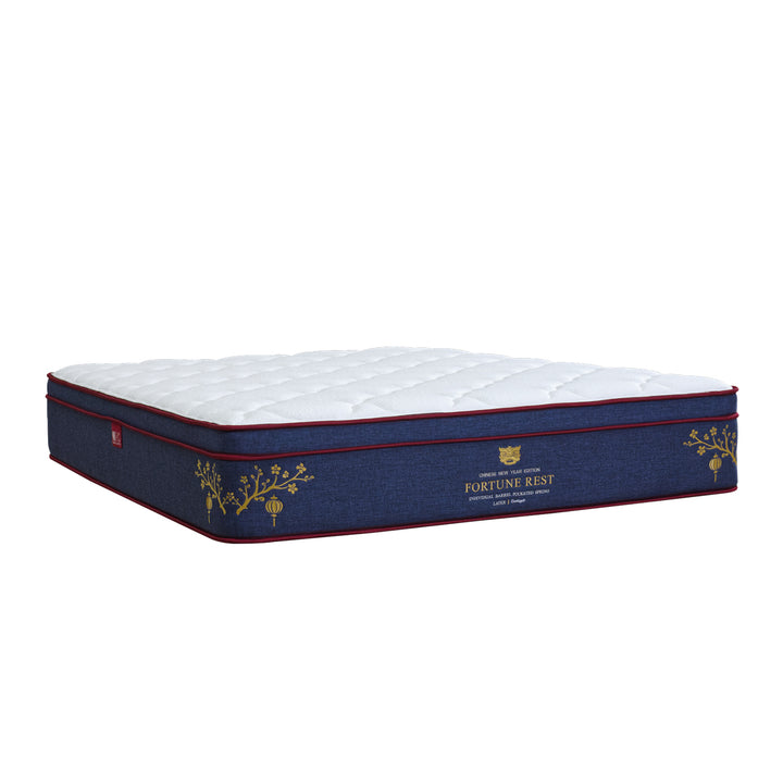 Fortune Rest 12'' Pocketed Spring Mattress + Alpha Storage Bed (Package)