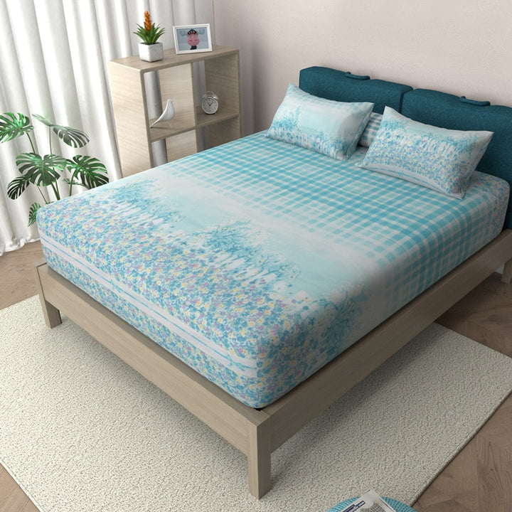 Garden Cotton Fitted Bedsheet Set