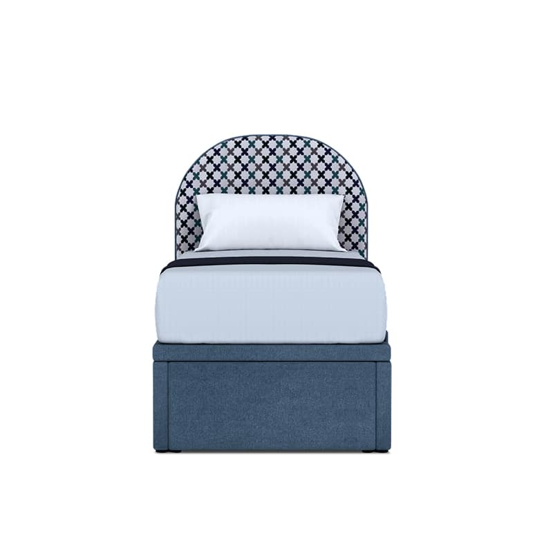 Adey Headboard + Van Syera Storage Bed