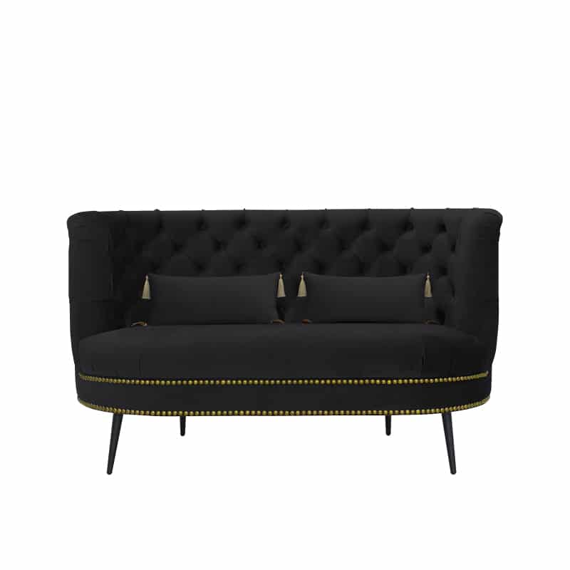 Tessah Velvet 2 Seater Chesterfield Sofa