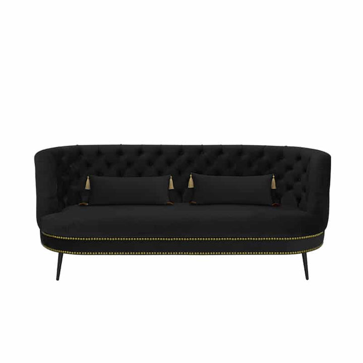 Tessah Velvet 3 Seater Chesterfield Sofa