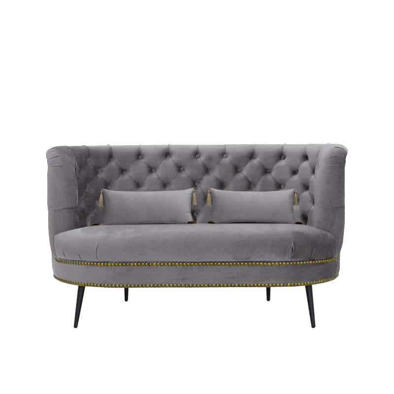 Tessah Velvet 2 Seater Chesterfield Sofa