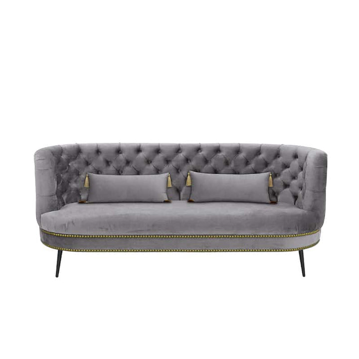 Tessah Velvet 3 Seater Chesterfield Sofa