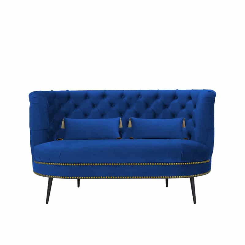 Tessah Velvet 2 Seater Chesterfield Sofa