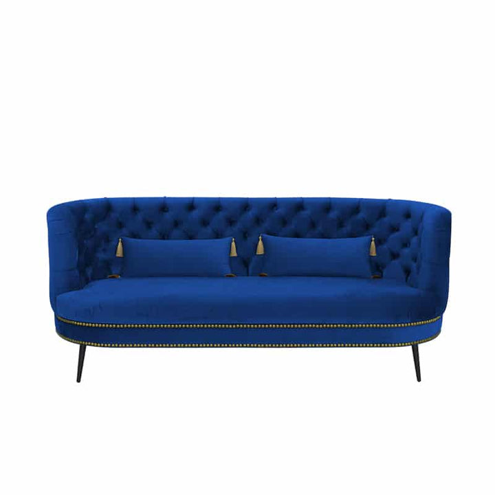 Tessah Velvet 3 Seater Chesterfield Sofa