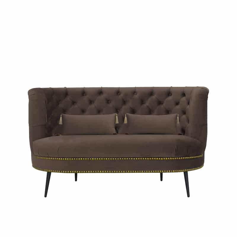 Tessah Velvet 2 Seater Chesterfield Sofa