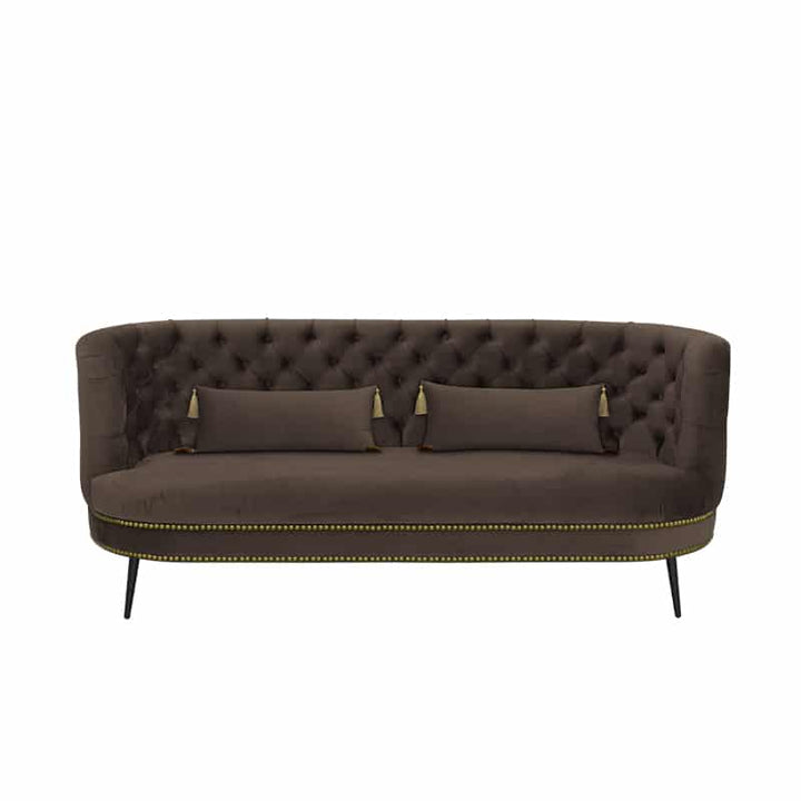 Tessah Velvet 3 Seater Chesterfield Sofa