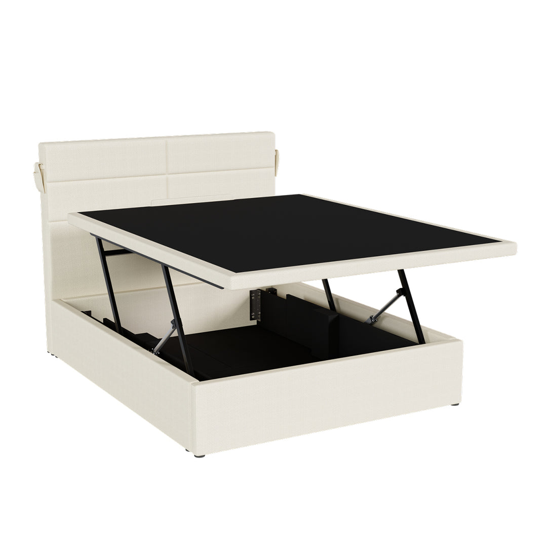 Jasmine Headboard +Motorised Chopin Storage Bed