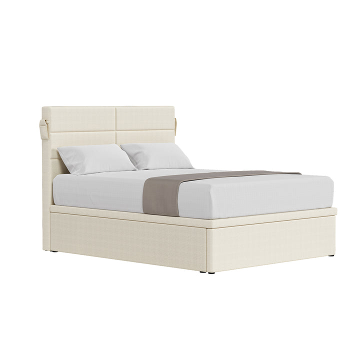 Jasmine Headboard +Motorised Chopin Storage Bed