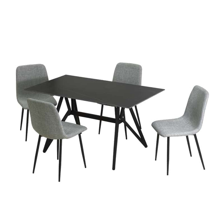 Jolie Sintered Stone Dining Table W1400mm + Joe Chairs (1 + 4 Dining Set)